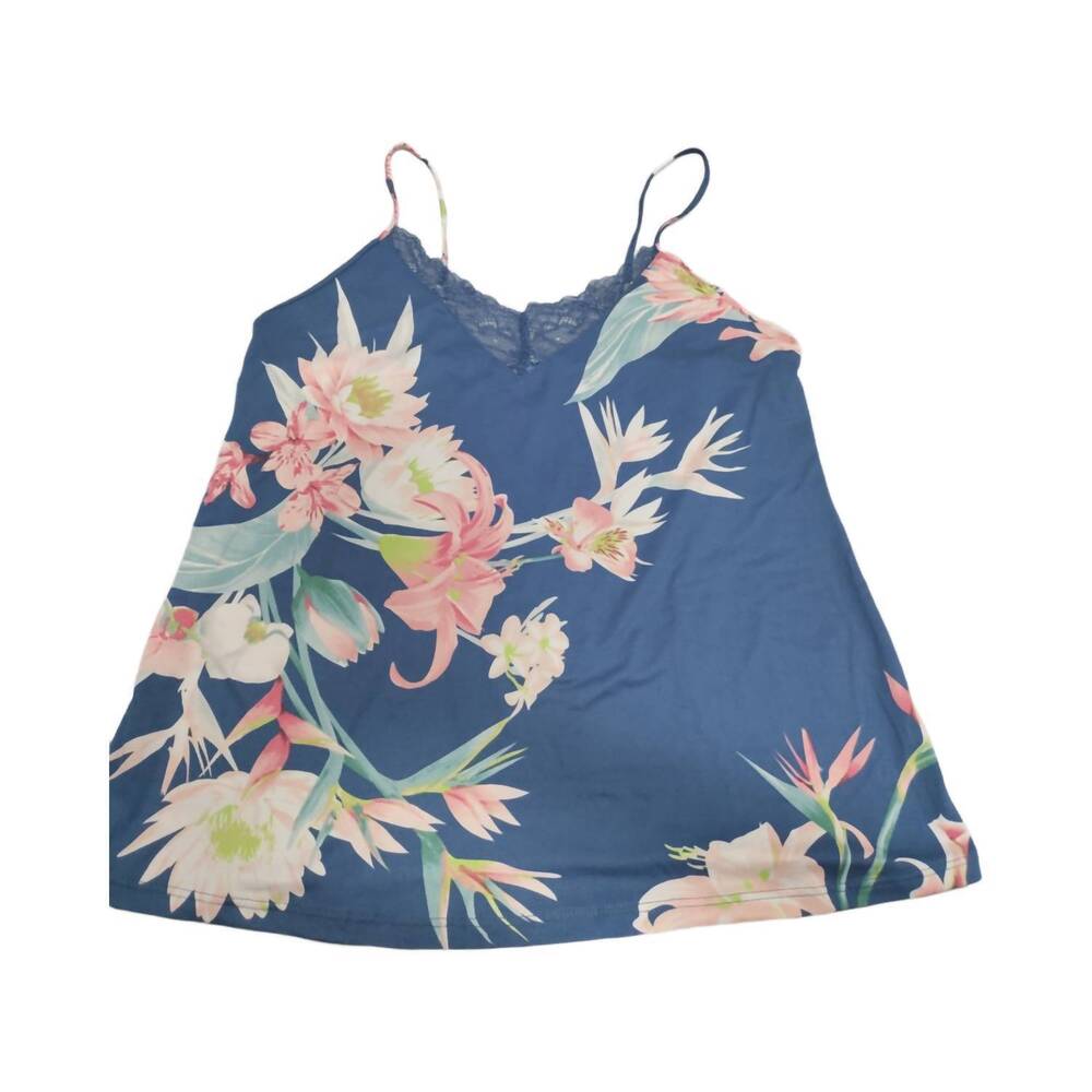NEW FLORA NIKROOZ sleepwear pajama top in navy